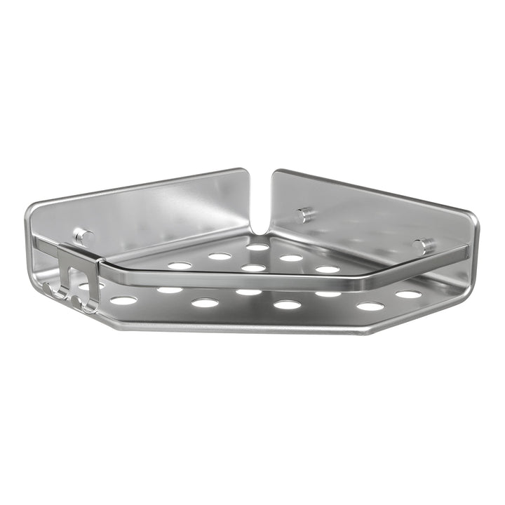 TATAY Duschablage Ohne Bohren Eckig Aluminium | Mit Schrauben und Quick Fix Befestigungssystem | Feu
