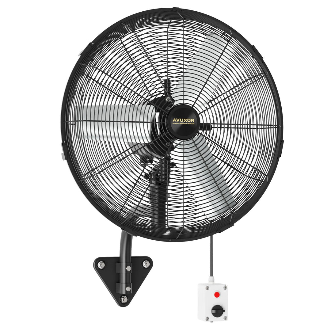 Industrieller Wandventilator Outdoor 50 cm, BLDC Motor (bürstenlos), 90° Oszillation & 30° Neigung,