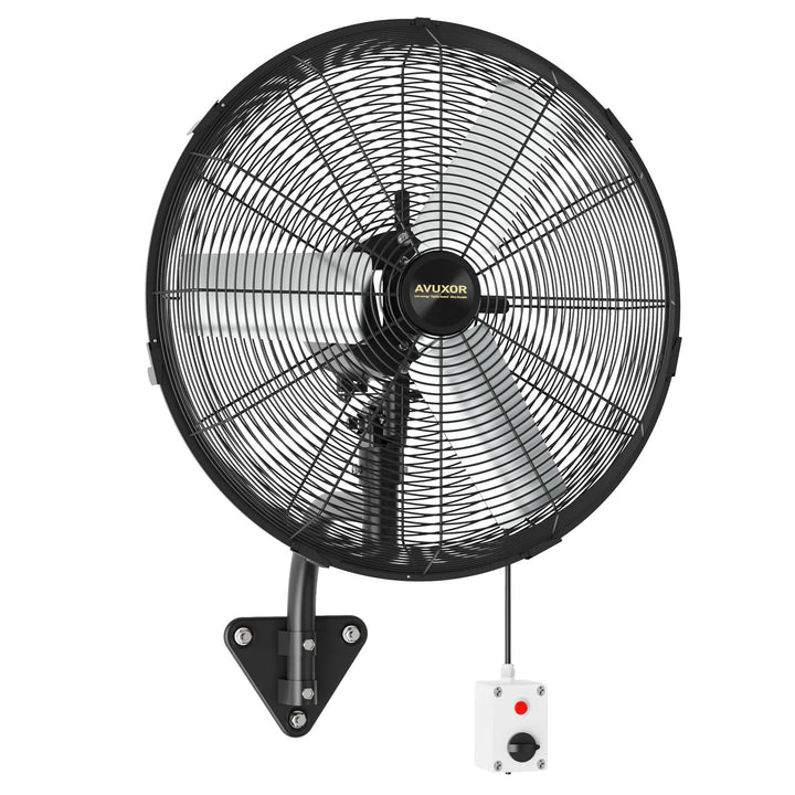 Industrieller Wandventilator Outdoor 50 cm, BLDC Motor (bürstenlos), 90° Oszillation & 30° Neigung,