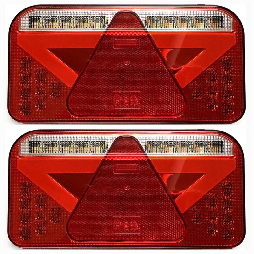 MelTruck® 2x LED Rückleuchte 12V 24V Anhängerbeleuchtung Trailer Rücklicht Anhänger E9 SET