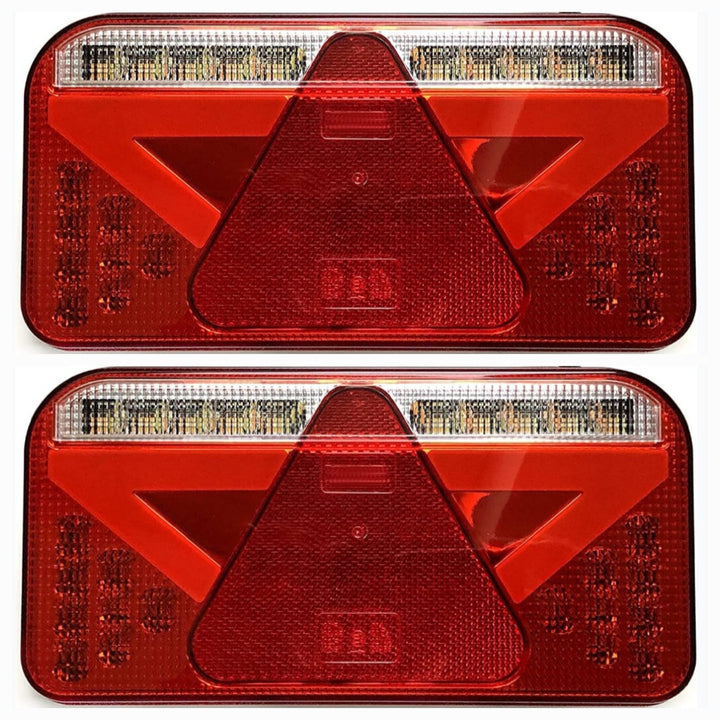 MelTruck® 2x LED Rückleuchte 12V 24V Anhängerbeleuchtung Trailer Rücklicht Anhänger E9 SET