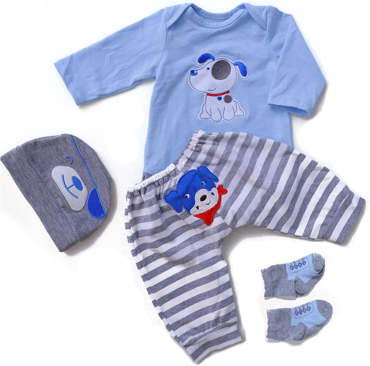 ZIYIUI 50-55cm/20-22in Simulation Baby puppenKleidung Set Cute Kleidung Set für Kinder Puppe(Baby Kl