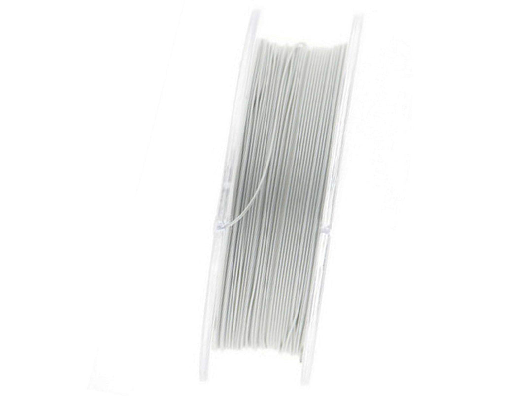 Creative-Beads Schmuckdraht Juwelierdraht Edelstahldraht, Stahlseil, ummantelt 0,4mm, 100m Rolle, pe