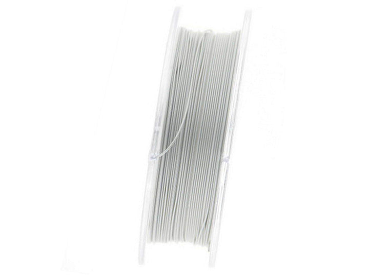 Creative-Beads Schmuckdraht Juwelierdraht Edelstahldraht, Stahlseil, ummantelt 0,4mm, 100m Rolle, pe