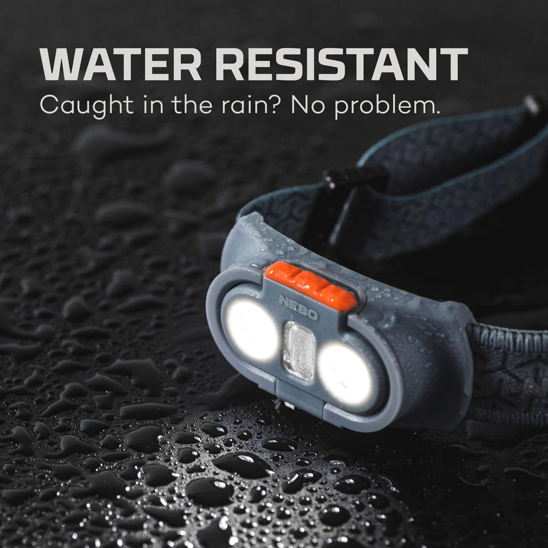 NEBO Einstein 500 Lumen Scheinwerfer | Schwarz, batteriebetrieben, wasserfester Scheinwerfer | 5 Lic