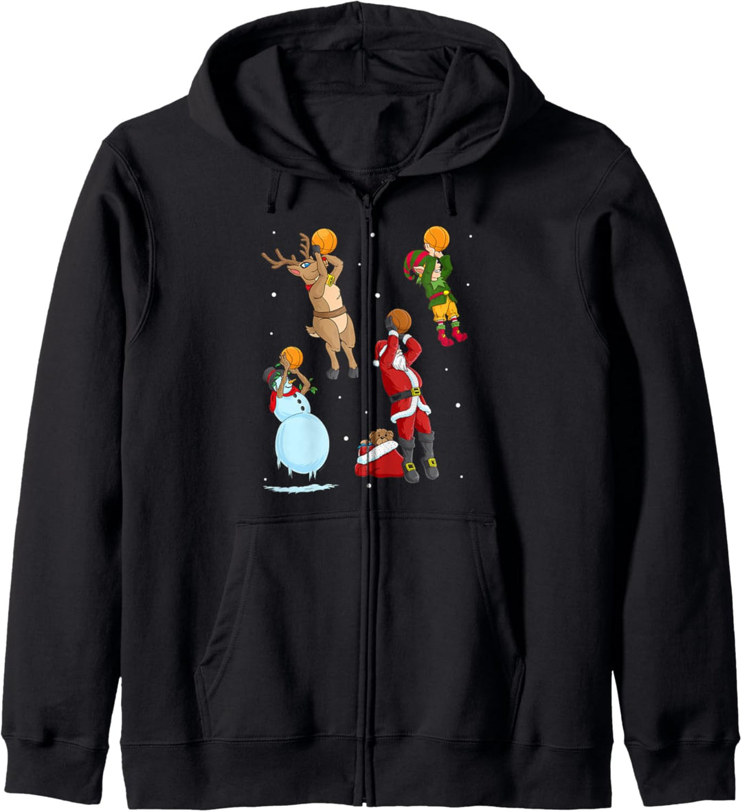 Basketball Wurf Weihnachten Spieler Trainer Geschenk Kapuzenjacke