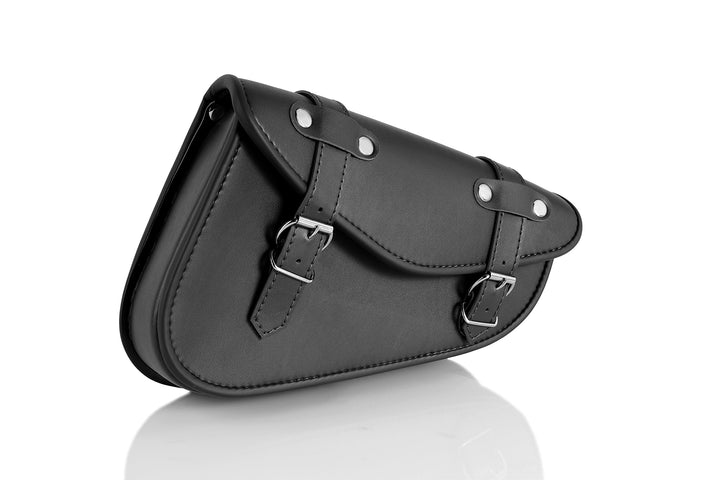Customacces AP0002N Leder-Satteltasche Customacces Detroit Model Rechte Seite Schwarz für Harley Dav