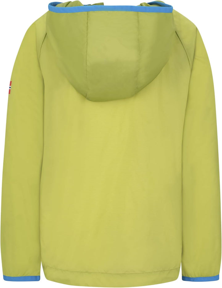 Trollkids Kids Fjell Running Jacket 110 Kiwi/Vivd Blue, 110 Kiwi/Vivd Blue