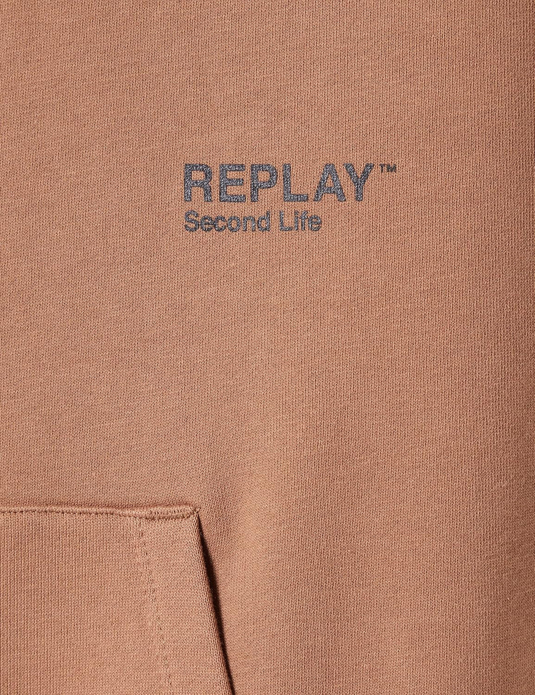 Replay Herren Sweatshirt Second Life aus 100% Baumwolle, Safari 989