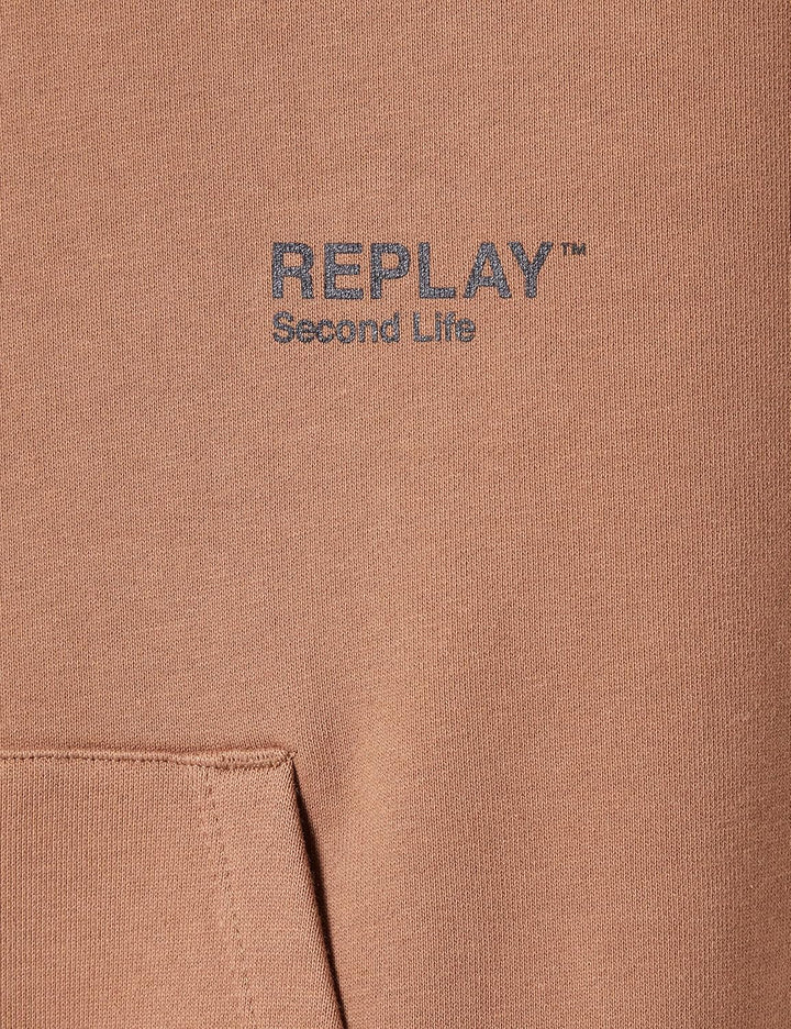 Replay Herren Sweatshirt Second Life aus 100% Baumwolle, Safari 989