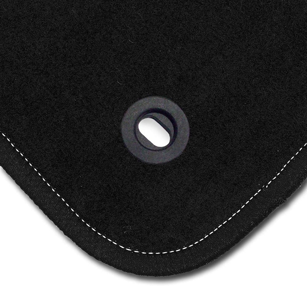 Bär-AfC Auto Fussmatten Classic passend für VW Golf 4 Cabrio 1998-2002, Autoteppiche Nadelvlies Schw