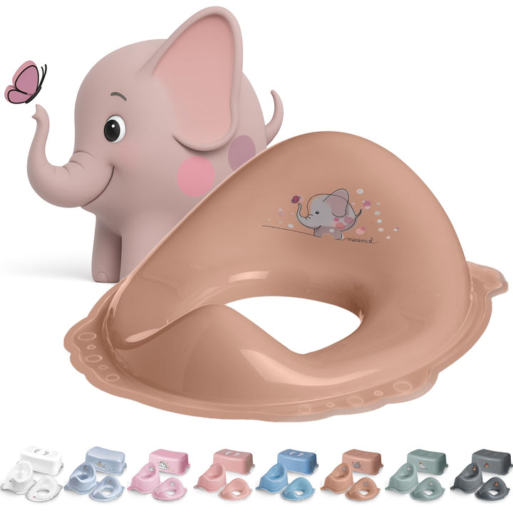 Toilettensitz Kinder Klositz Aufsatz rutschsicher ergonomisch Elefant rosa - Toilettenaufsatz Kinder