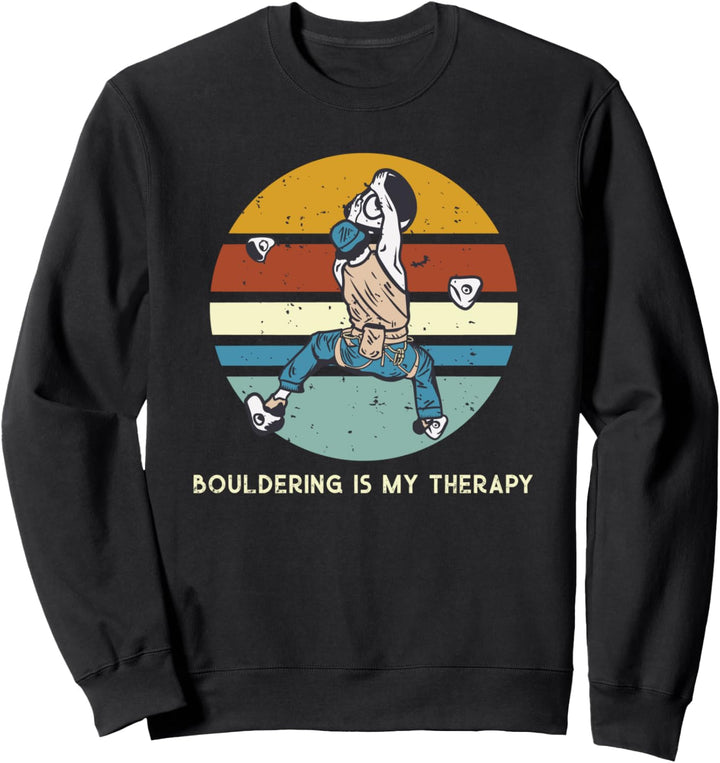 Climbing is my therapyWandklettern Bouldern Sweatshirt