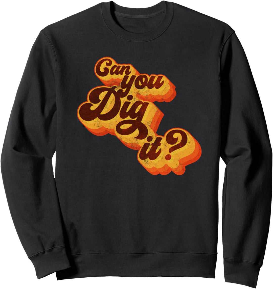 Können Sie das verstehen? - Jahrgangs-Retro 70er Jahre Sweatshirt