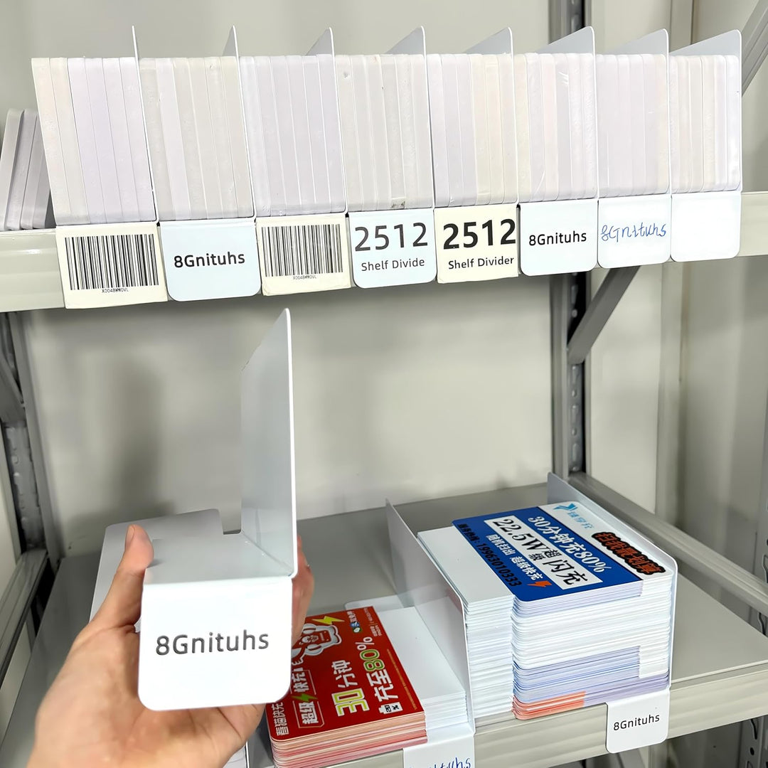 50 Stück verstellbare Regalteiler für den Schrank, weisse Handtaschen-Organizer, PVC-Handtaschen-Tre