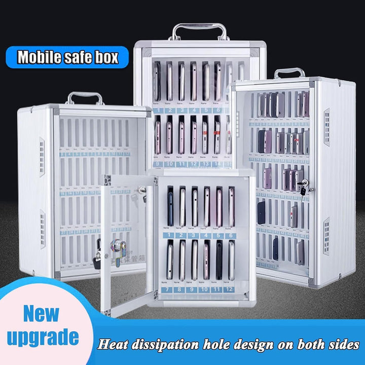 Handy Safe Schule handybox 12/24/36/48/60 Bits Handy-Safe schliessfächer Transparente Tür-Aufbewahru
