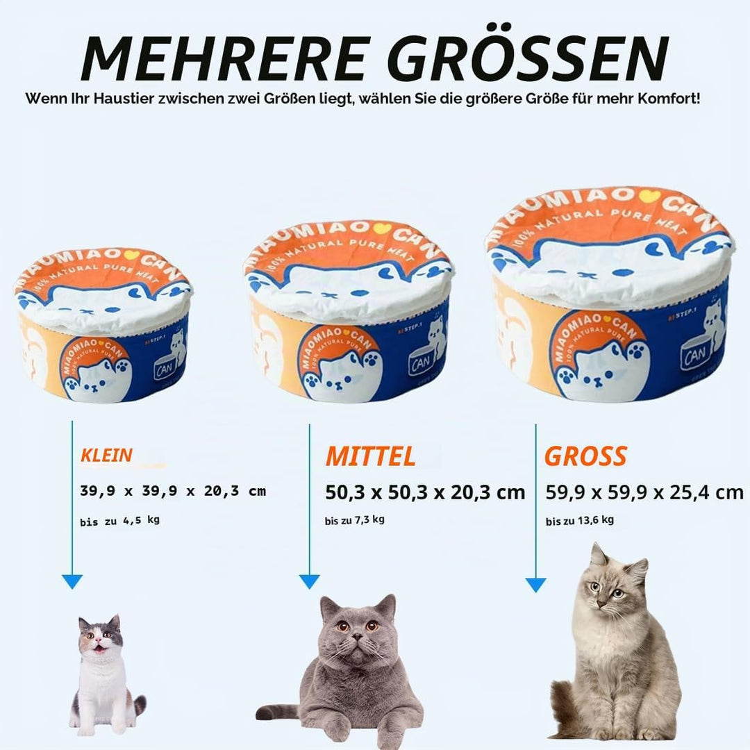 Katzenhöhle, Katzenbetten, Kuschelhöhle für Kätzchen, Bequemer Schlafplatz für Katzen Welpen, Plüsch