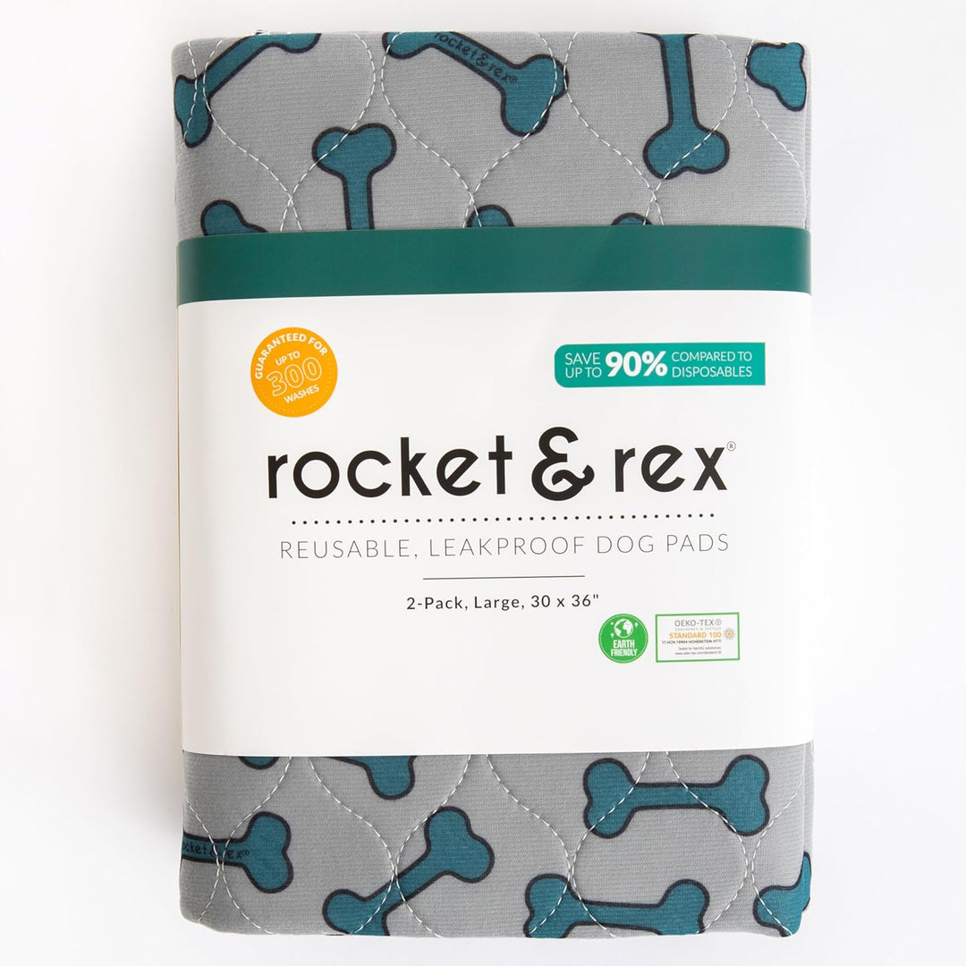 Rocket & rex Waschbar Training und Travel Puppy Pee Pads. X-Large 76 x 91cm. Wiederverwendbare wasse