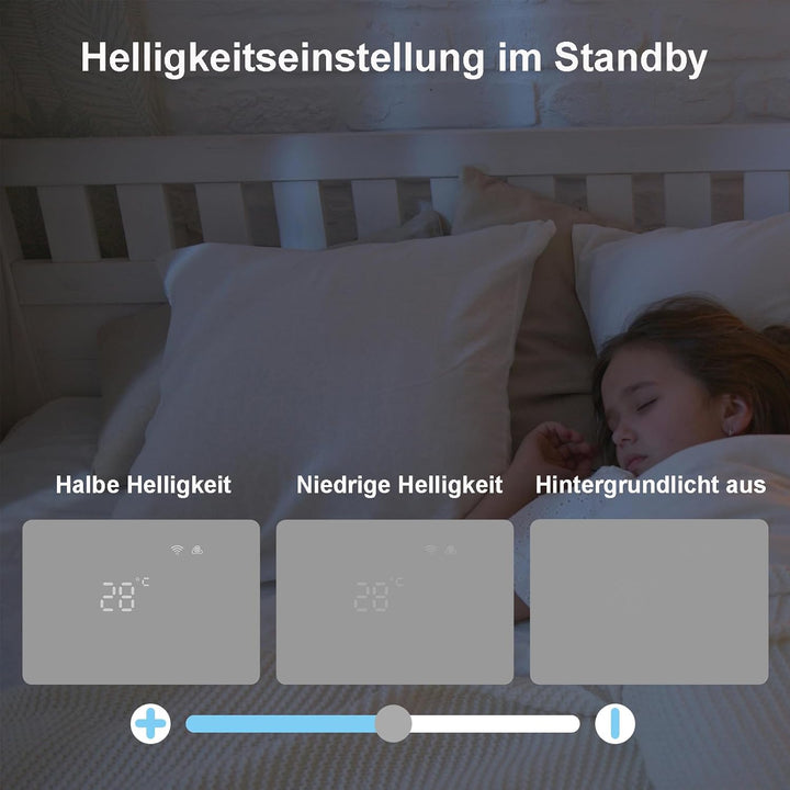 KETOTEK Smart Thermostat Heizkessel WLAN 5A 230V, Kompatibel mit Alexa, WiFi Raumthermostat Boiler T