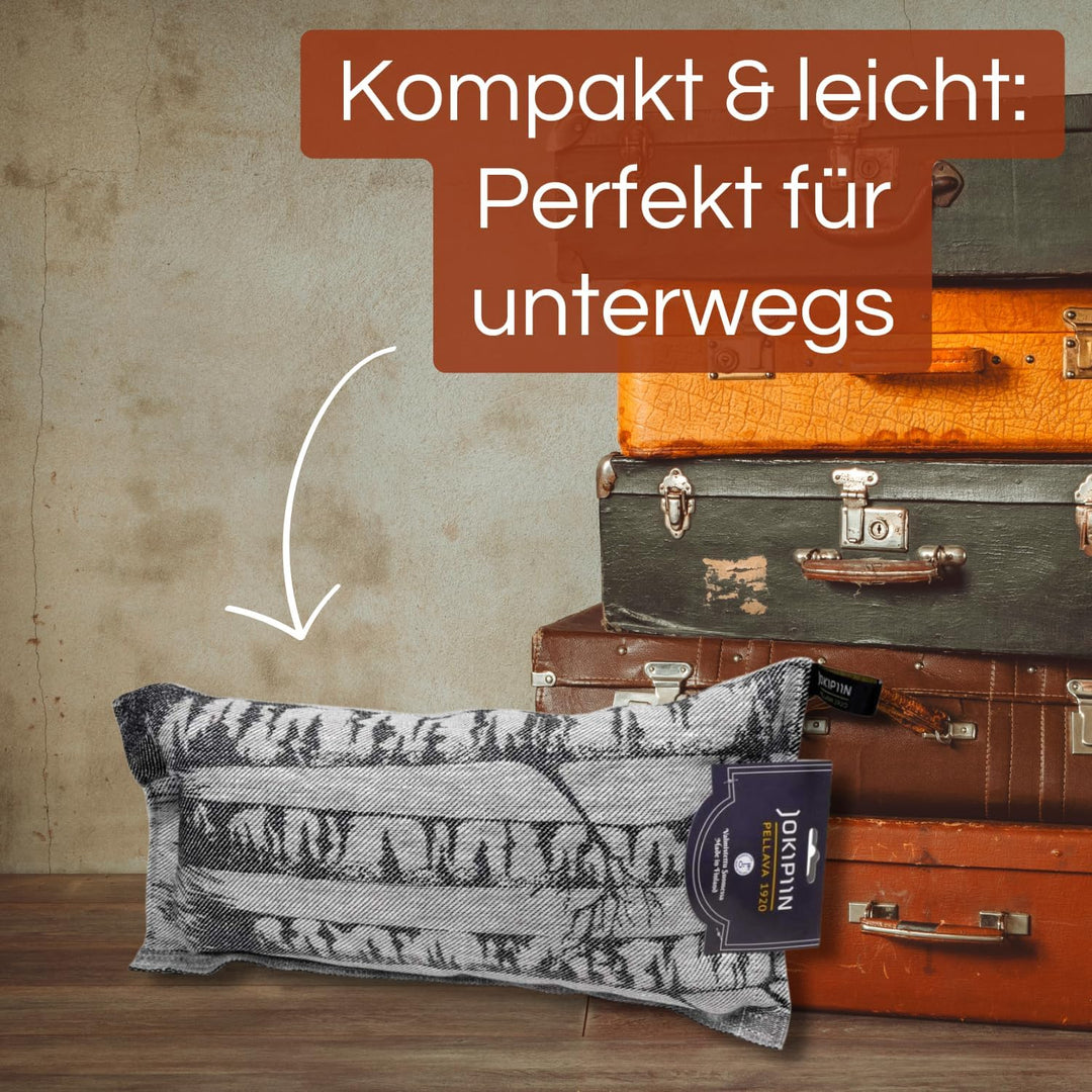 Jokipiin Premium Saunakissen 40 x 22 cm | 100% Made in Finland | ReisekissenLeinen Baumwolle