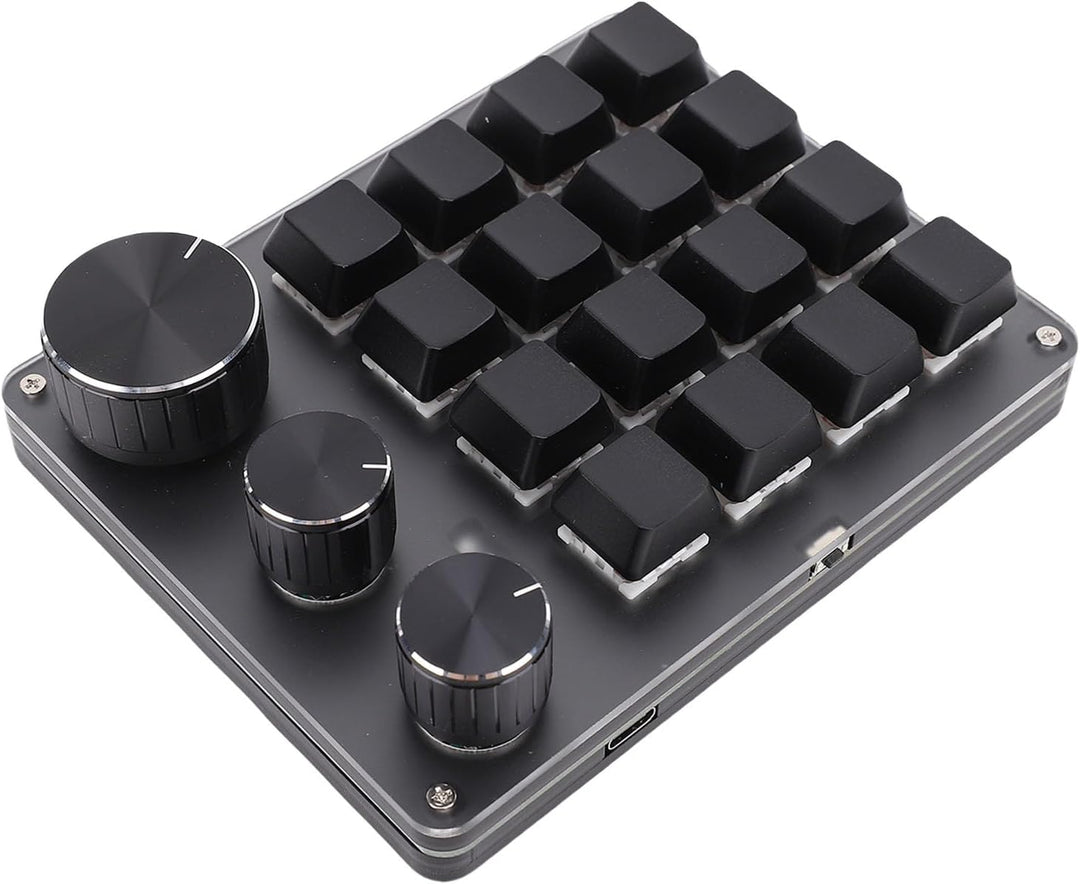 Denash Benutzer Definierte Mechanische Tastatur, Programmier Bares 16-Schlüssel-Macro-Pad mit 3 Knöp