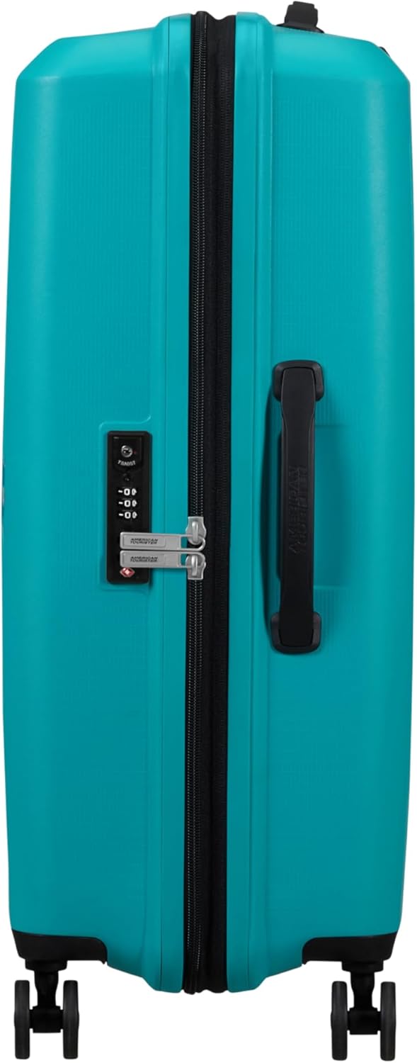 American Tourister Aerostep - Spinner M, Erweiterbarer Koffer, 67 cm, 66.5/72.5 L, Türkis (Turquoise