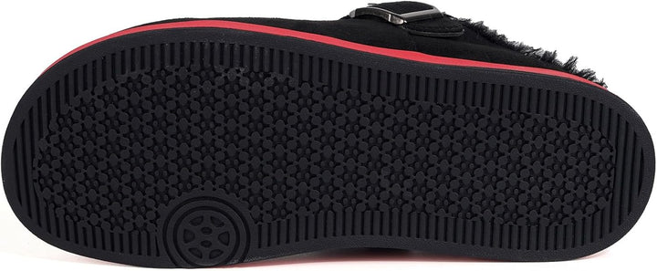 Sisttke Hausschuhe Gefüttert Herren Damen Lined Clogs Wildleder Flauschige Pantoffeln Wärme Slipper