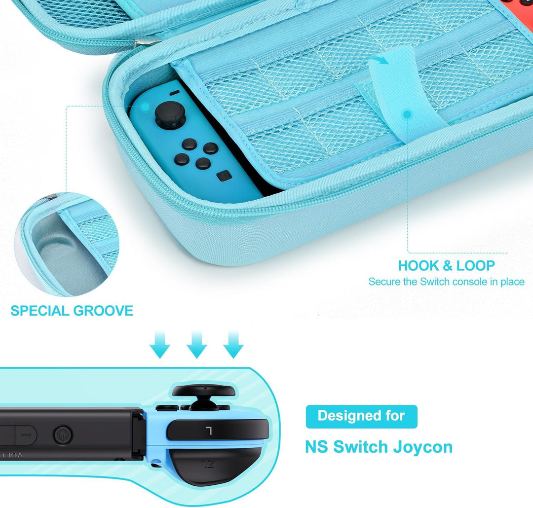 innoAura Switch Tasche für NS Switch 18 in 1 Switch Zubehör mit Switch Hülle, Switch Hülle, Switch S
