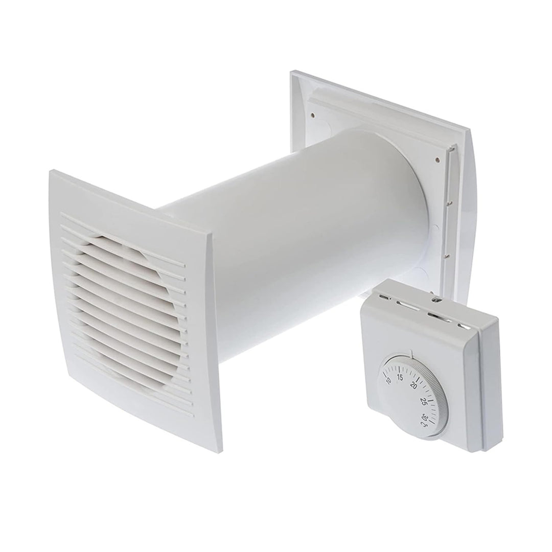 Awenta 4in1 Heissluftverteiler Turbine Ventilator + Thermostat + Zubehör