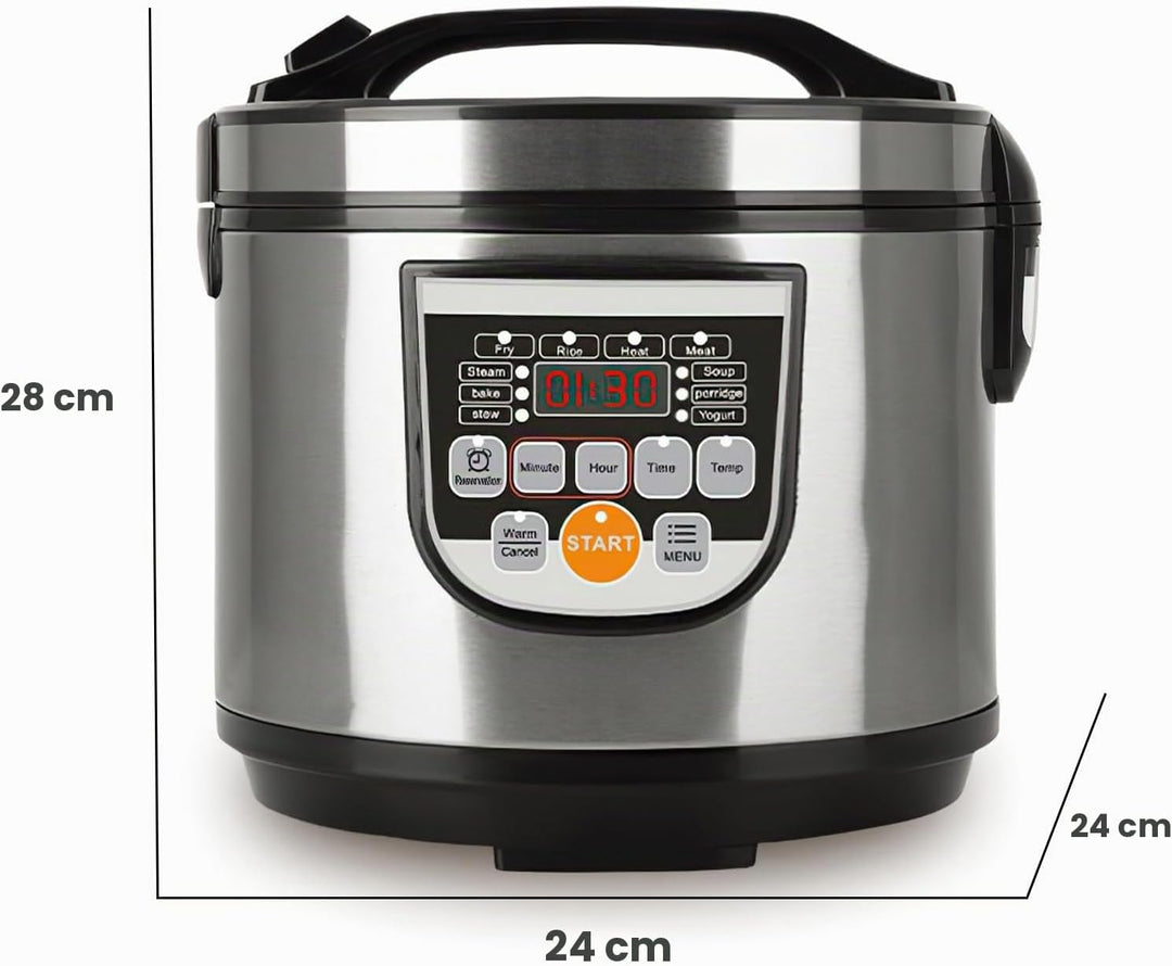 Reiskocher, 5 l, grosses Fassungsvermögen, für 2-10 Personen, multifunktionaler elektrischer Multiko