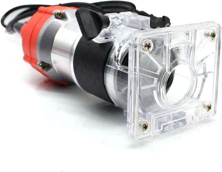 Oberfräse, 800W 220V Kantenfräse Einhandfräse Professional Holzfräse Handfräse mit Transparenter Bas