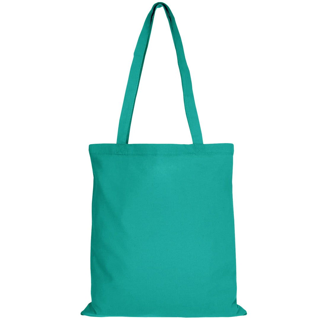 TEXXILLA 10er | 25er | 100er Pack Baumwolltasche - 28 Farben | mit Zwei Langen Henkeln | 38x42cm | J