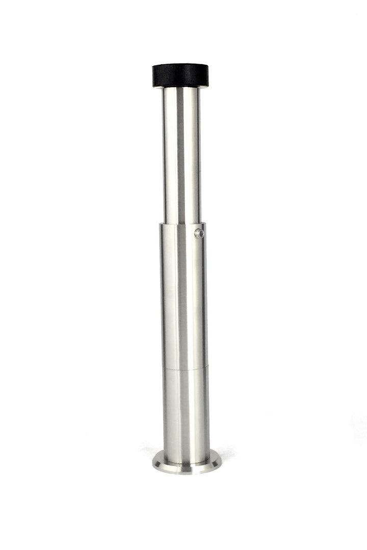 Verstellbarer Wandstopper | 88-165 mm | Gummi Schwarzer | Edelstahl AISI 304 | Finish Matt | Enthält