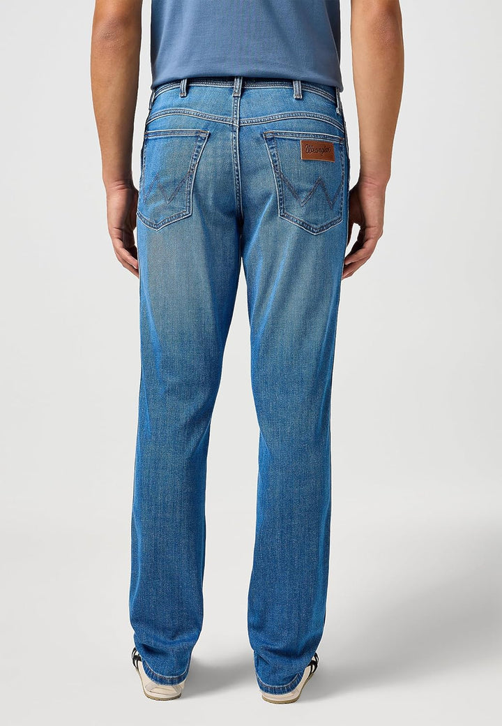 Wrangler Herren Jeans Texas Slim - Blau - Night Shade W29-W50 Stretch Baumwolle 30W / 30L Heritage H