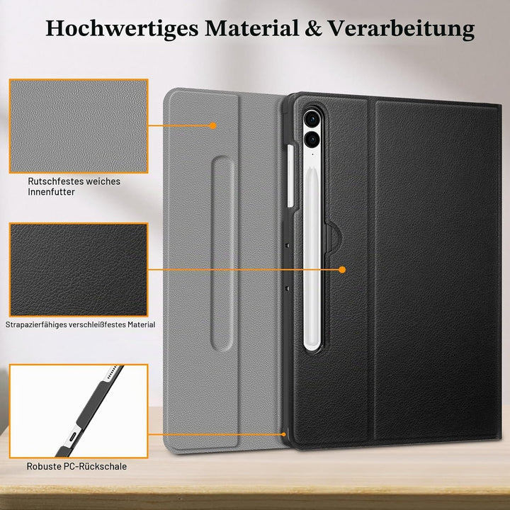 Fintie Tastatur Hülle für Samsung Galaxy Tab S10+ Plus/S9 FE+ Plus/S9+ Plus 12.4 Zoll Tablet, Keyboa