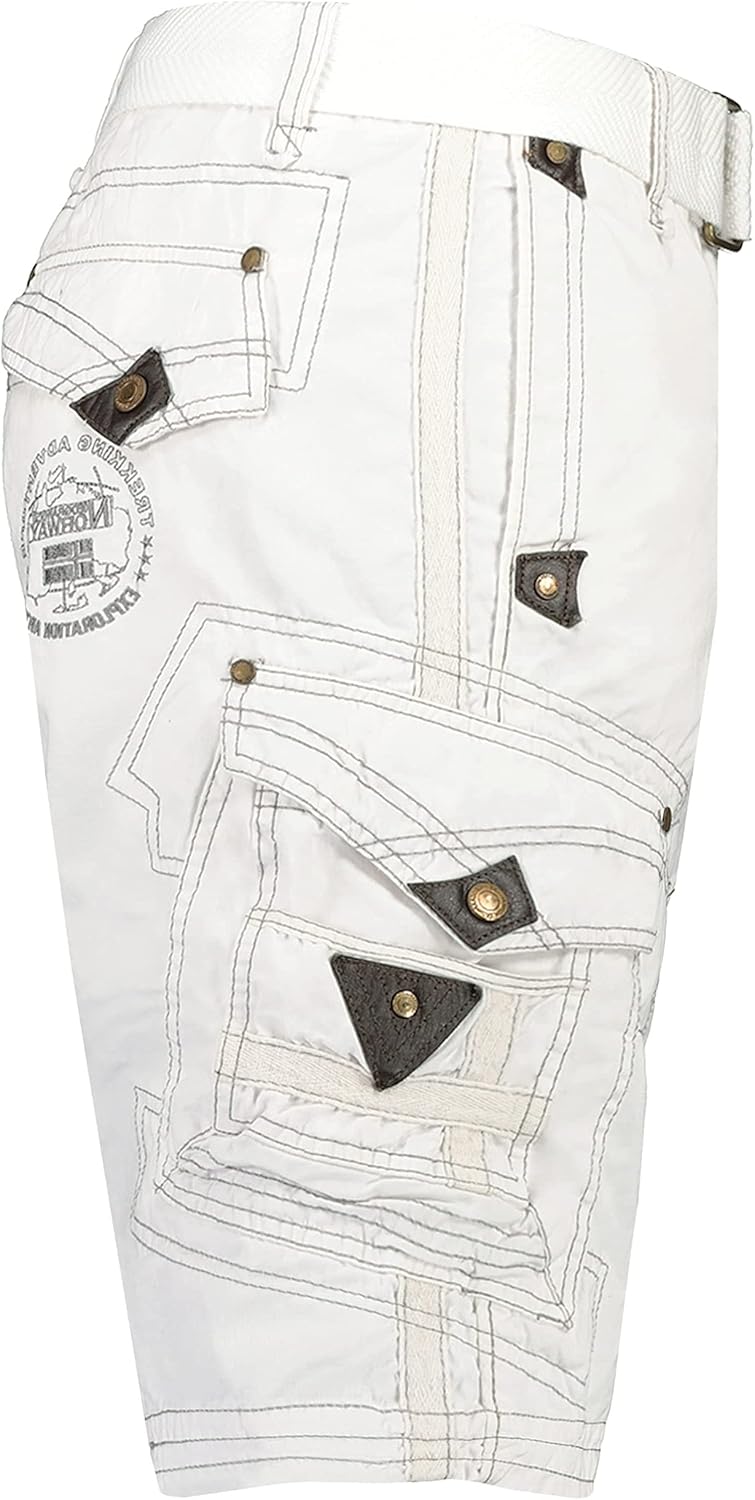 Geographical Norway Panoramique Men - Bermuda Mann Cotton - Shorts Herren Sport Cargo - Shorts Bermu