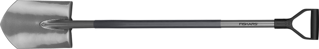 Fiskars 1025374 Gärtnerspaten für Harte, steinige Böden, Spitz, Hochwertiger Borstahl, Ergonomic, Si