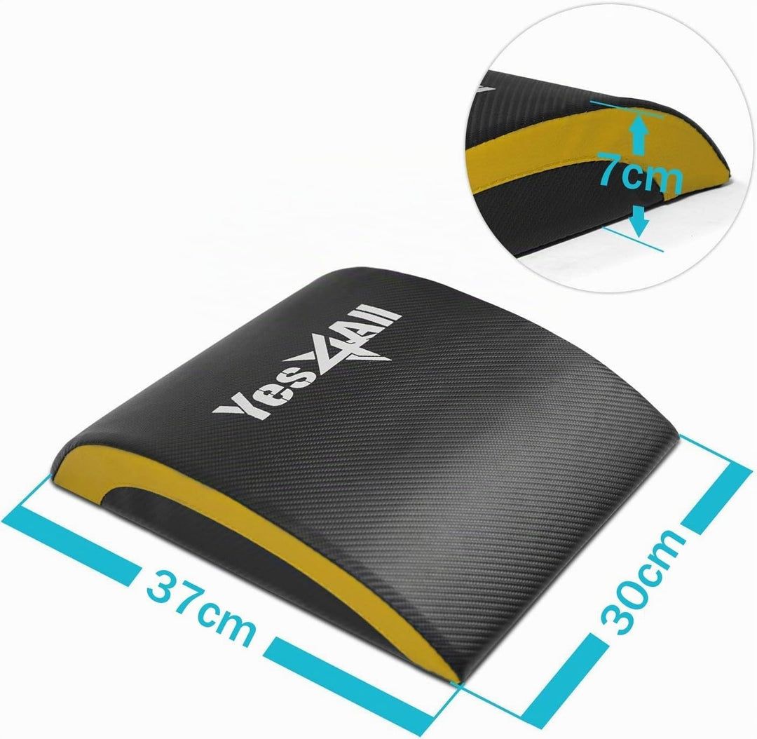 Yes4All Bauchmuskel-Matte, Ab Übung Matte Core Trainer, Gymnastikmatte mit Steissbein Schutzpolster/