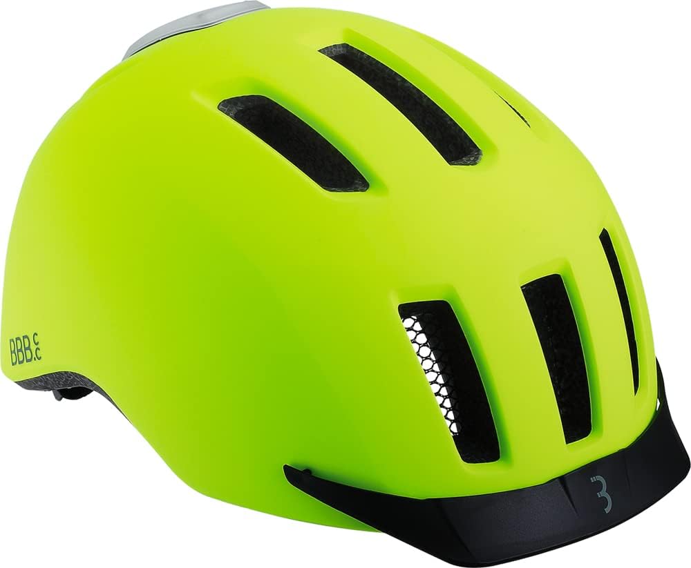 BBB Cycling Unisex-Adult BHE-161 Grid Kopfumfang M (54-58cm) matt neon yellow, M (54-58cm) matt neon