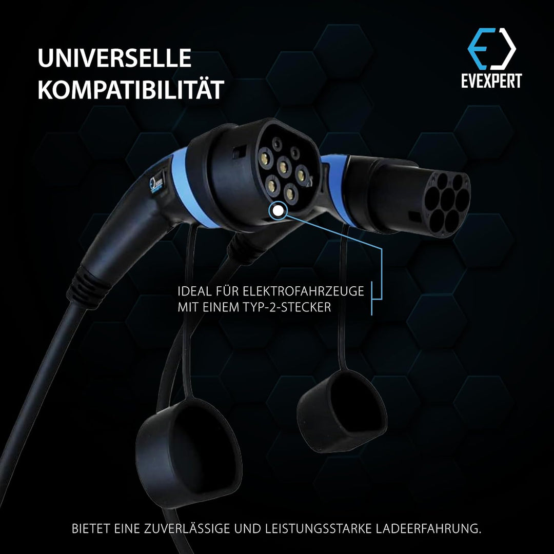 EV Expert Premium Ladekabel TYP 2 | 32A | 1-3phasig | 5-8 Meter (3-phasig / 5 Meter)