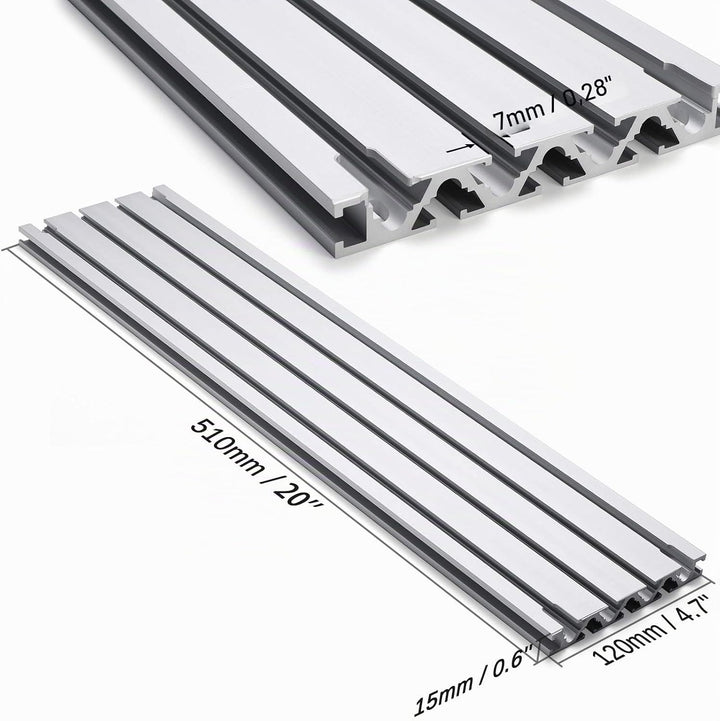 Genmitsu 4stk. T-Slot CNC-Arbeitsoberfläche aus Aluminium für CNC-Fräsmaschine PROVerXL 4030, 51 x 1