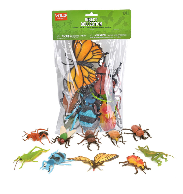 Wild Republic 64092 Polybeutel, Insekten (gross)., 1 Stück 1 Stück Multi, 1 Stück Multi