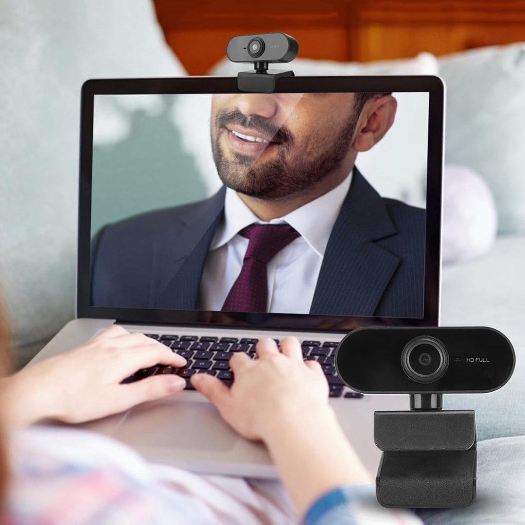 Dpofirs HD 1920x1080 Hochauflösende Webcam mit eingebautem Mikrofon, tragbarer USB 2.0-Treiber-Webca
