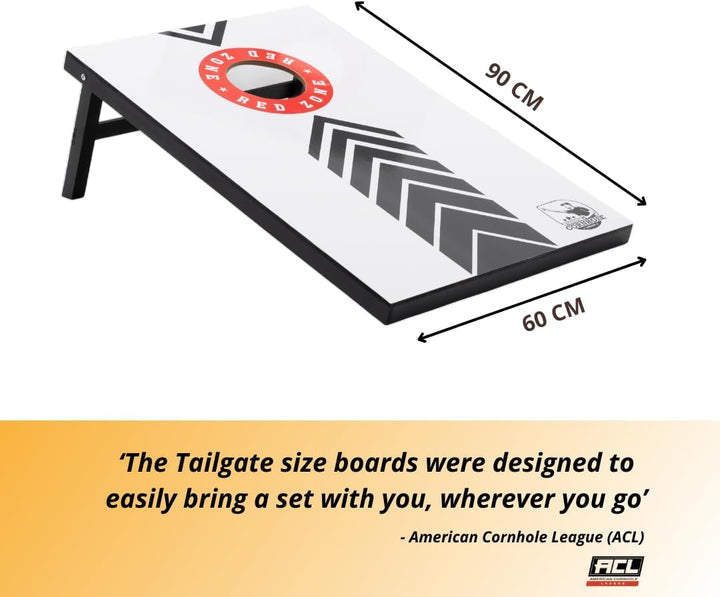 Offizielles Cornhole Set 90x60cm - 2x4 Cornhole Säckchen - EIN offiziell ACL-lizensiertes Set of Cor