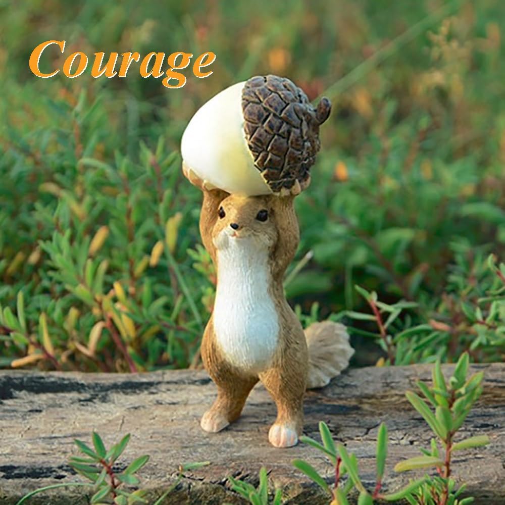 Miniatur Gartenfee Eichhörnchen Figurine- Hallo, Zeit aufzustehen Ein Neuer Tag, Ein Neuer Tag