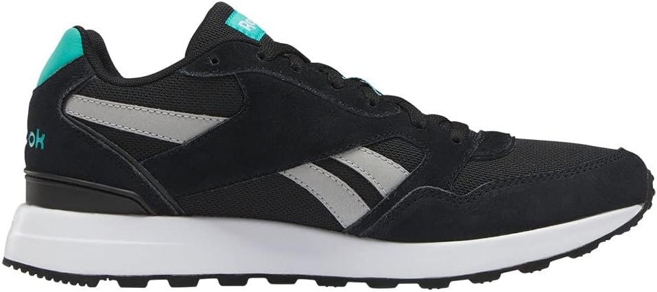 Reebok Unisex Gl1000Sneakers 40.5 EU Core Black Classic Teal Pure Grey 3, 40.5 EU Core Black Classic