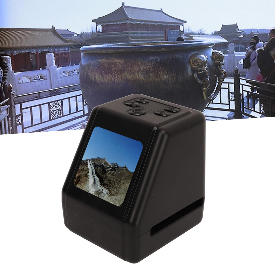 Mobiler Filmscanner, All in One Film und Diascanner, Filmscanner mit 2 Zoll Bildschirm, Konvertieren