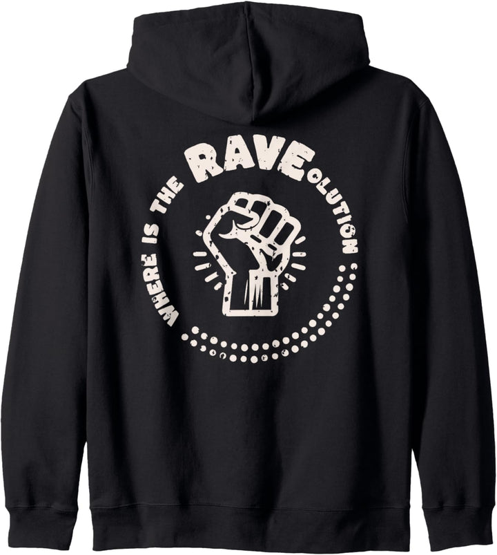Where Is The Raveolution Techno Musik Rave Festival Kapuzenjacke