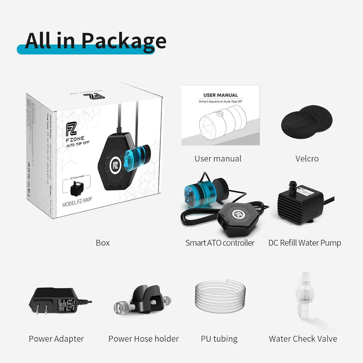 Fzone 0,7 Zoll Mini Nachfüllautomatik Aquarium Nachfüllanlage für Meerwasser- und Süsswasseraquarien