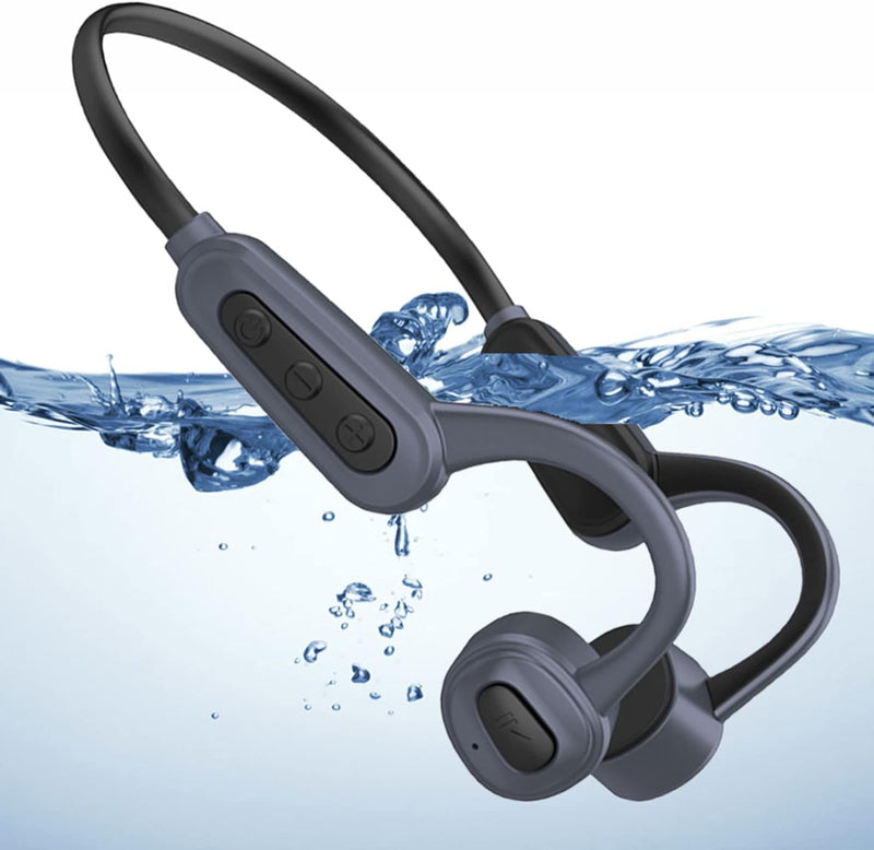 ESSONIO Bluetooth Headphones on Ear Sport Bone Conduction Kopfhörer with 16GB Memory IPX8 Waterproof